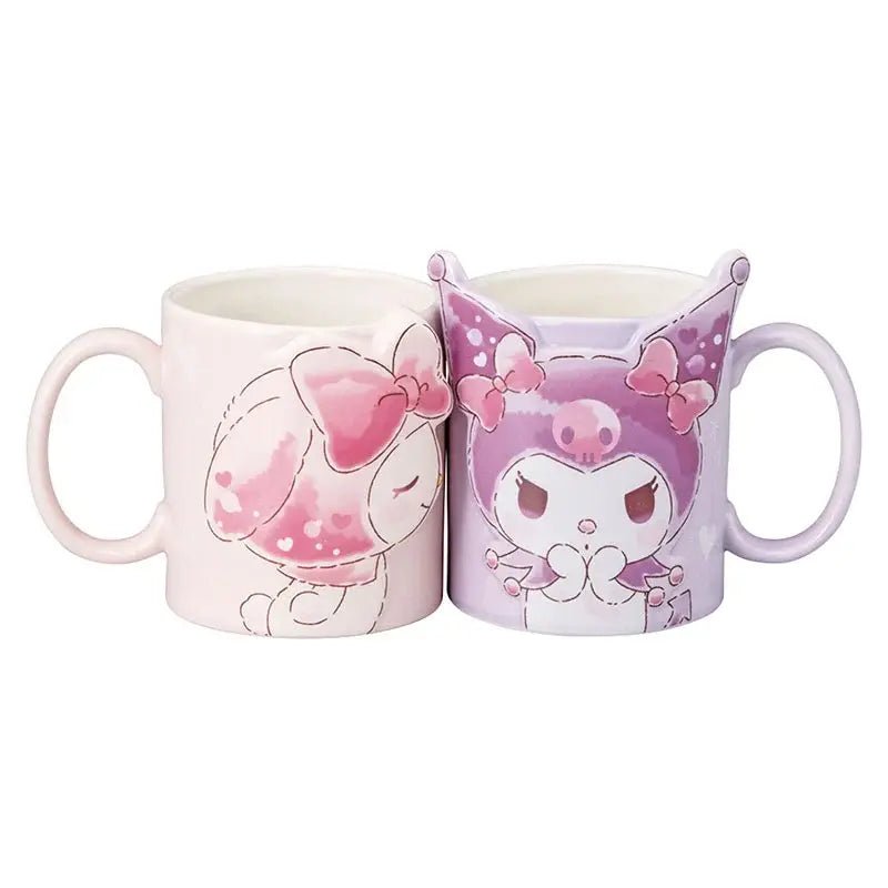 Sanrio My Melody & Kuromi Kiss Pair Mug - Kawaii Toys