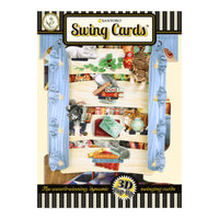 Santoro Swing Card - Cats in the Library - Kawaii Toys