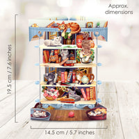 Santoro Swing Card - Cats in the Library - Kawaii Toys