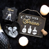 Skeleton Couple Heart Trinket Dish - Kawaii Toys
