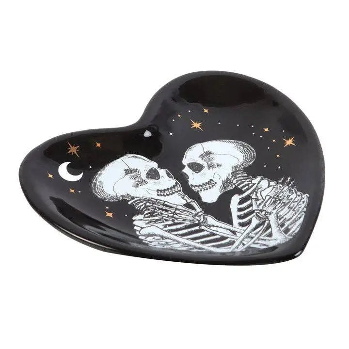 Skeleton Couple Heart Trinket Dish - Kawaii Toys
