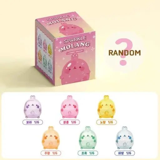 Sparkle Molang Random Figure Blind Box Cute Glitter Edition - Kawaii Toys