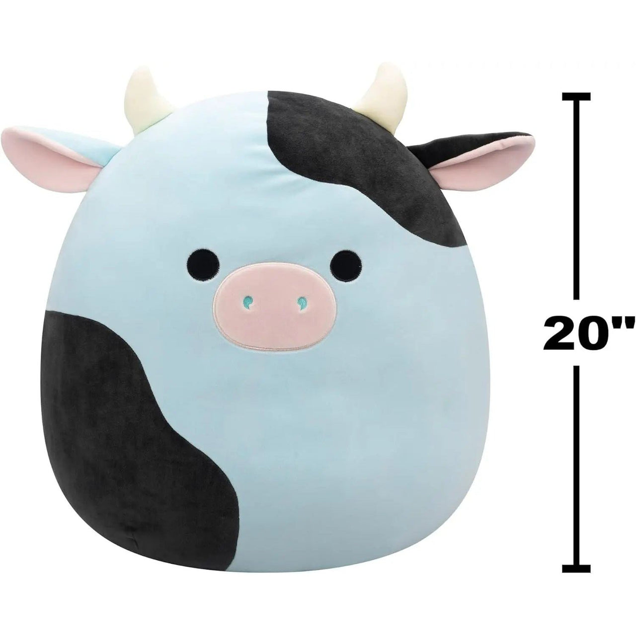 Squishmallows 20" Plush Blue and Black Cow Cillian - Kawaii Toys