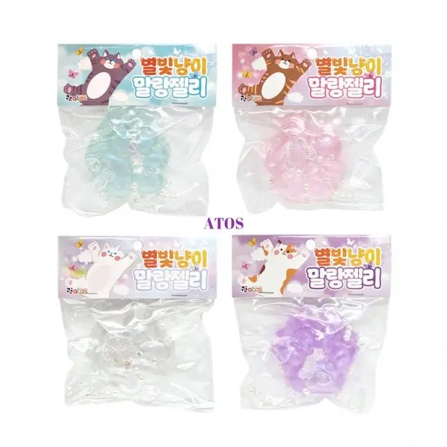 Starlight Soft Cat Paw Jelly Squishy Stress Relief Toy - Kawaii Toys
