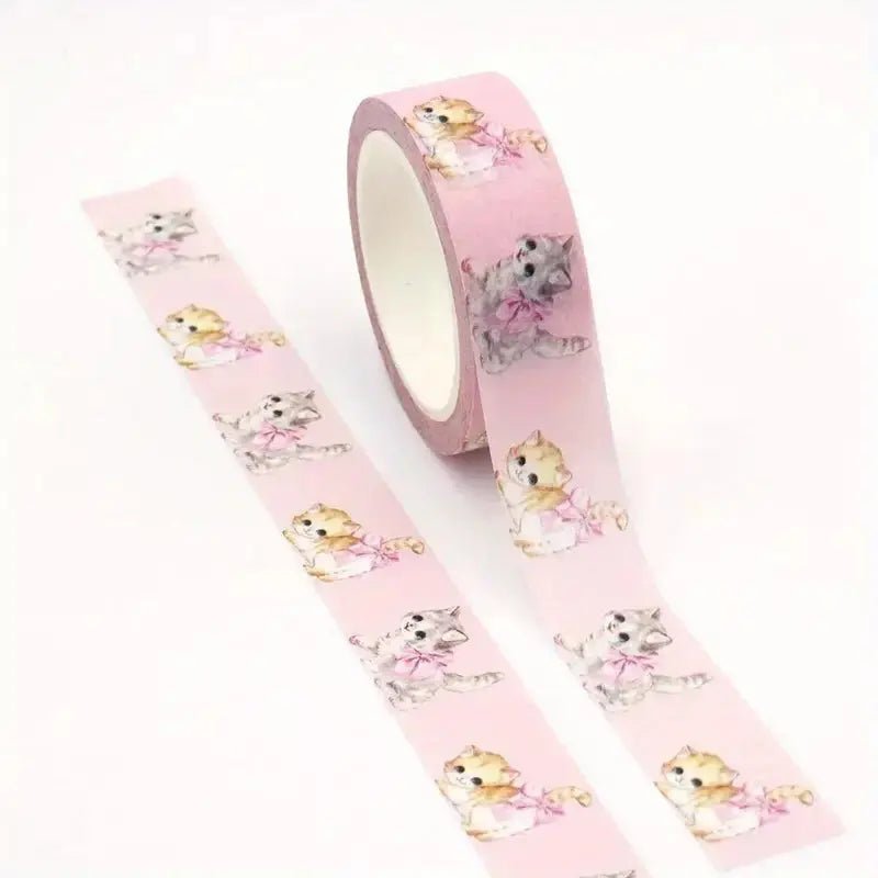 Valentine Kitty Mask Washi Tape 1 Pack - Kawaii Toys