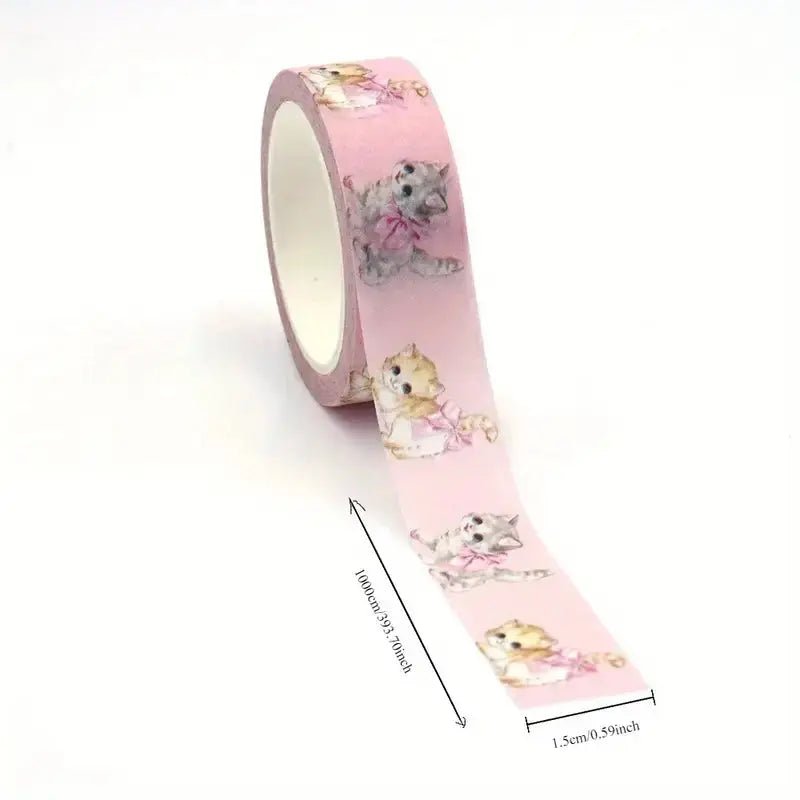 Valentine Kitty Mask Washi Tape 1 Pack - Kawaii Toys
