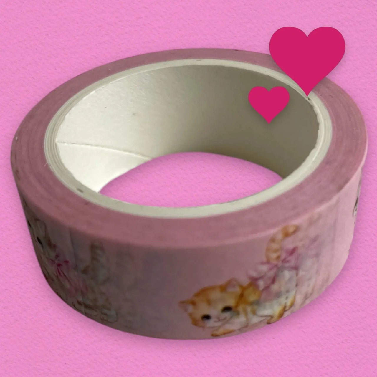 Valentine Kitty Mask Washi Tape 1 Pack - Kawaii Toys