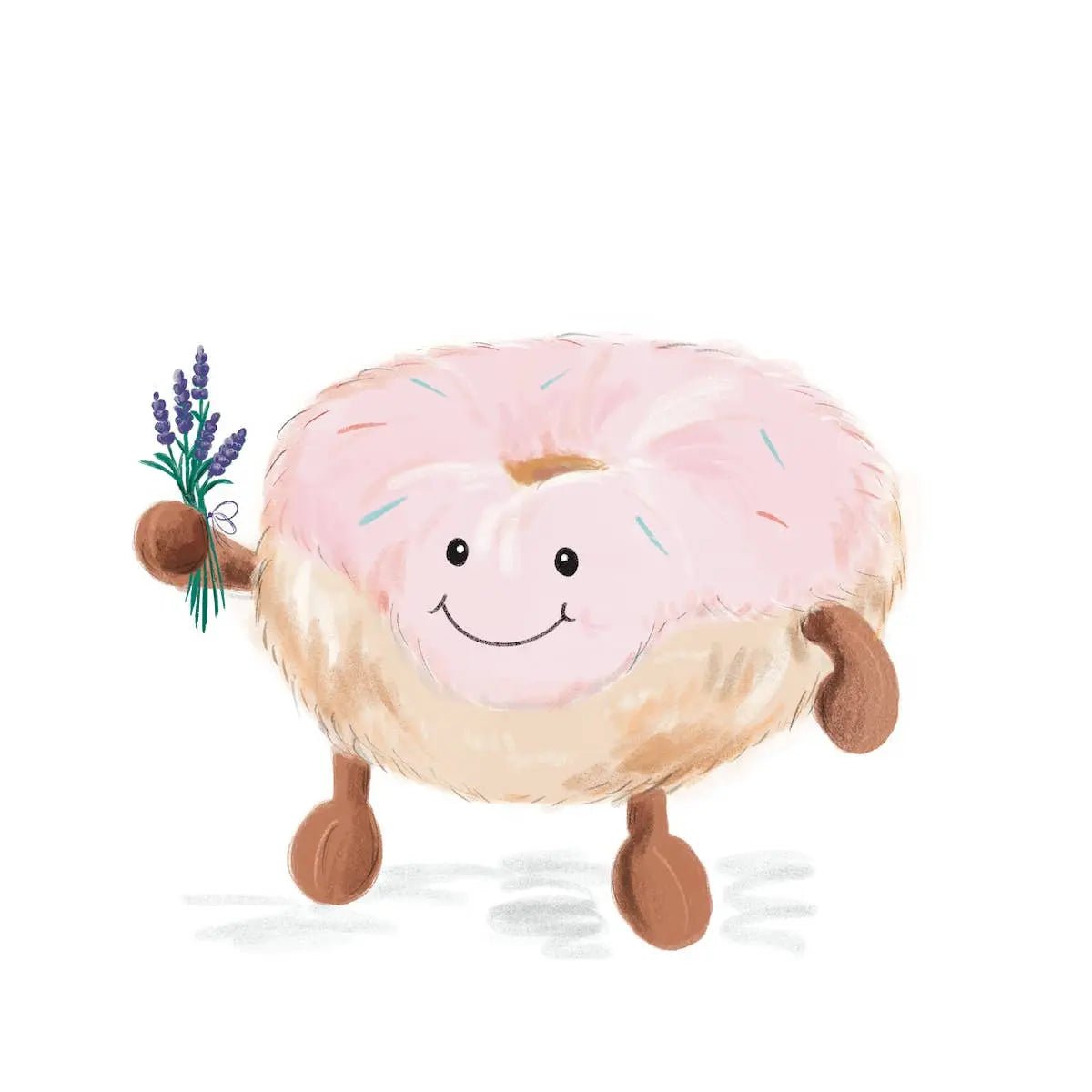Warmies Pink Donut Plush - Kawaii Toys