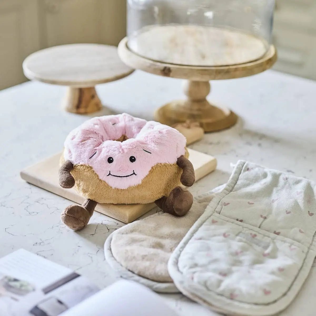 Warmies Pink Donut Plush - Kawaii Toys