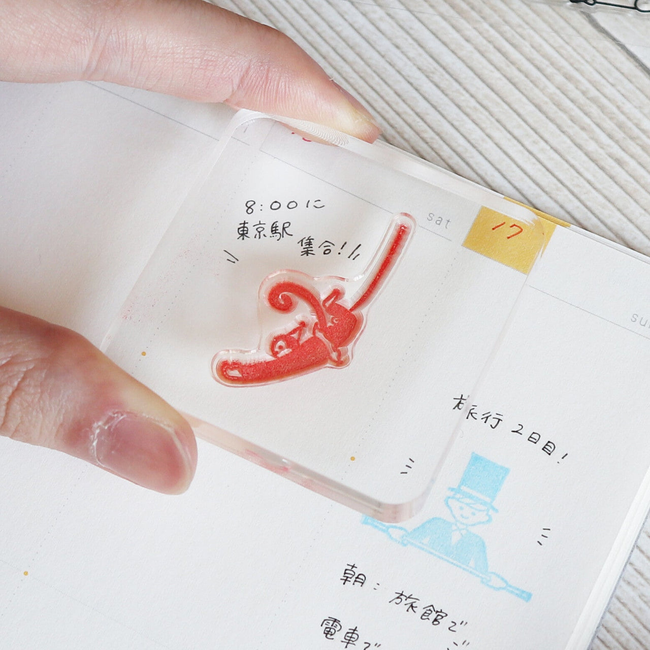 World Craft Clear Stamp Japanese Decoration Japan Knickknacks - Kawaii Toys