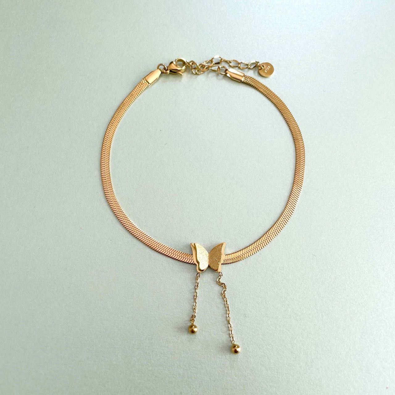 Zaari Luxe 18k Gold Plated Butterfly Anklet - Kawaii Toys