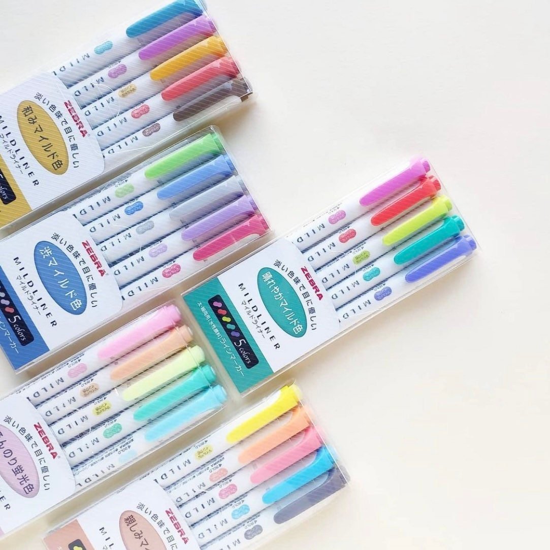 Zebra | Pen Mildliner Double Ended Highlighter - Kawaii Toys