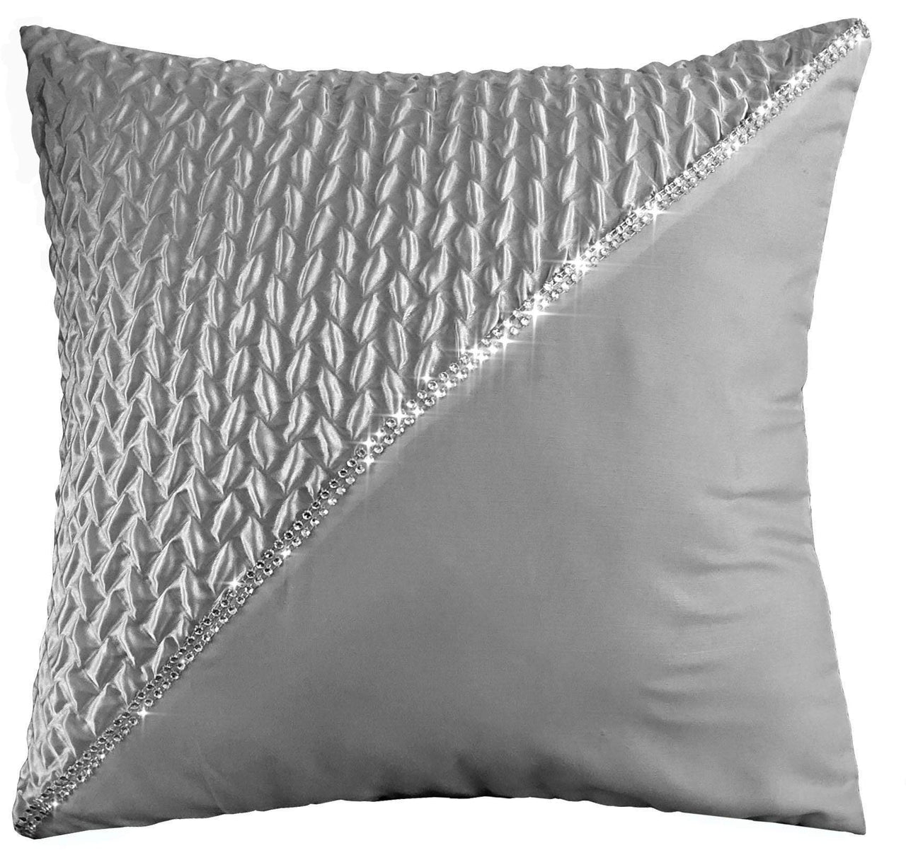 Zenia Luxurious Duvet Cover Set with Quilted Trim and Diamante Detailing Available in Single Double Kingb and Super King Sizes by OLIVIA ROCCO - Kawaii Toys