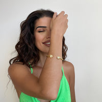 Zuri Gold Textured Panther Cuff - Kawaii Toys